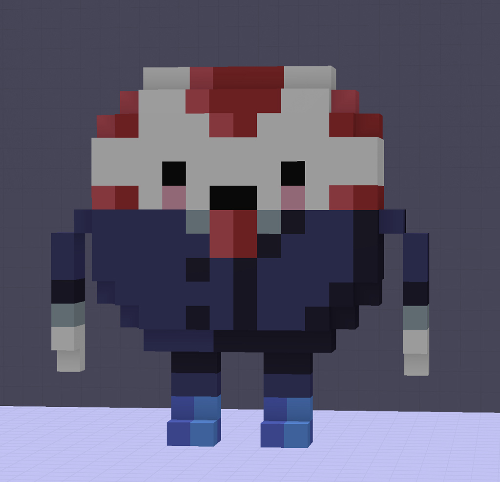 Peppermint Butler Voxel Art